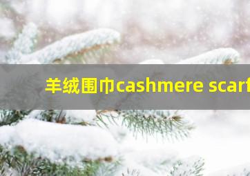 羊绒围巾cashmere scarf